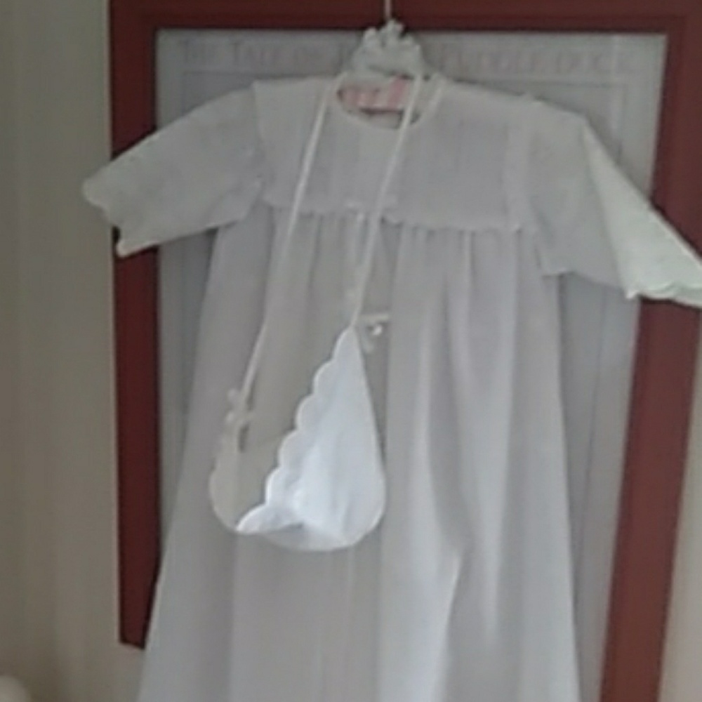 Vintage Christening Dress/cap